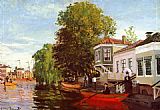 The Zaan at Zaandam 1 by Claude Monet